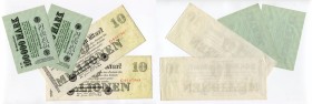 Germany - Weimar Republic Lot of 4 Banknotes 1923 With Consecutive Numbers
P# 91, 96; # C 6167967-68