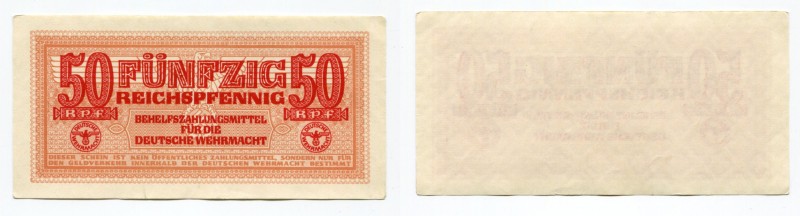 Germany - Third Reich 50 Reichspfennig 1942
P# M35; XF+/AUNC-