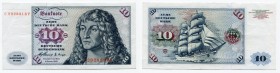 Germany - FRG 10 Deutsche Mark 1960
P# 19a; AUNC