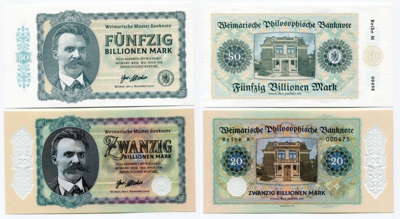Germany - FRG 20 & 50 Billion Mark 2019 Specimen "Friedrich Nietzsche"
Fantasy ...