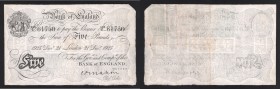 Great Britain 5 Pounds 1925 Rare
P# 320a; VF