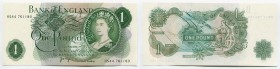 Great Britain 1 Pound 1970 - 1977
P# 374g; № HS 44 761180; UNC; Sign. J.B. Page