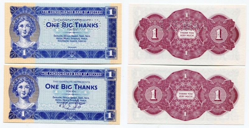 Great Britain 2 x 1 Big Thanks 2018 Common & Canceled
The Consolidated Bank of ...