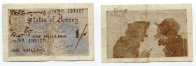 Jersey 1 Shillings 1941 - 1942 (ND)
P# 2a; F