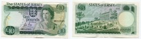Jersey 10 Pounds 1976 - 1988 (ND)
P# 13b; GB prefix; XF-