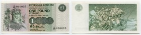 Scotland 1 Pound 1988
P# 211d; № D/DW 030025; UNC; "Robert the Bruce"