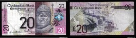 Scotland Clydesdale Bank 20 Pounds Sterling 2014
P# 229Kc; VF