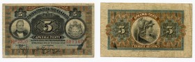 Greece 5 Drachmai 1917
P# 54