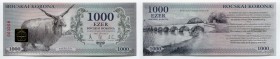 Hungary 1000 Bocskai Korona 2012
Local Money; UNC; "Ram"