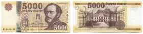 Hungary 5000 Forint 2016
P# 205a; UNC; "István Széchenyi"