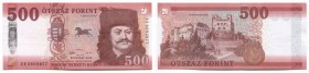 Hungary 500 Forint 2018
P# New; UNC; "Francis II Rákóczi"