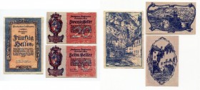 Liechtenstein 10-20-50 Heller 1920 (ND)
P# 1; P# 2; P# 3; XF-AUNC