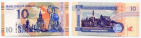 Poland 10 Zlotych 2017 Specimen "Warszawa"
Fantasy Banknote; Limited Edition; Made by Matej Gábriš; BUNC