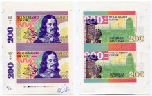 Poland 2 x 200 Zlotych 2017 Canceled Test Print with Gábriš's Signature, Rare!
Issued 50 Pcs Only!; Gdańsk, Jan Heweliusz; Fantasy Banknote; Limited ...