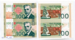 Spain 2 x 100 Pesetas 2017 Canceled Test Print with Gábriš's Signature, Rare!
Issued 25 Pcs Only!; Francesc Macià i Llussà; Fantasy Banknote; Limited...