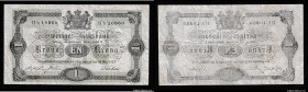 Sweden 1 Krona 1874 Rare Date
P# 1a; VF