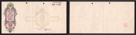 China Promissory Note Up to 1000 Dollars Price 4 Dollars 1920 Rare
XF