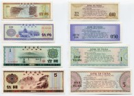 China Foreign Exchange Certificate Lot 0,1-0,5-1-5 Yuan 1979
P# FX1-2-3-4; UNC
