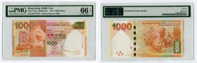 Hong Kong 1000 Dollars 2010 PMG66 Fine number
P# 216a; № BA 777770; UNC