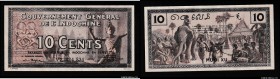 French Indochina 10 Cents 1939
P# 85d; UNC-