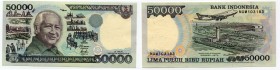 Indonesia 50000 Rupiah 1995
P# 136d; UNC
