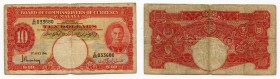 Malaya 10 Dollars 1941 (1945)
P# 13; # 033680; F
