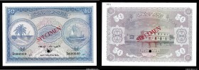 Maldives 50 Rupees 1980 Specimen
P# 6s; aUNC