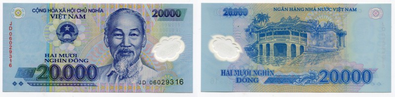 Viet Nam 20000 Dong 2006
P# 120a; Polymer Plastic; UNC