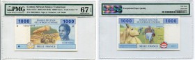Central African States Cameroun 1000 Francs 2002 (2015) PMG 67
P# 612U; # 630870804; UNC