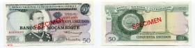 Mozambique 50 Escudos 1970 Specimen
P# 116; # A0000000 404; UNC