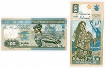 Pitcairn 100 Dollars 2018 Specimen
Polymer; Fantasy Banknote; Limited Edition; Made by Matej Gabris; UNC