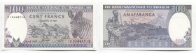 Rwanda 100 Francs 1989
P# 19; AUNC-UNC