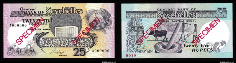 Seychelles 25 Rupees 1989 Specimen
P# 33s; UNC