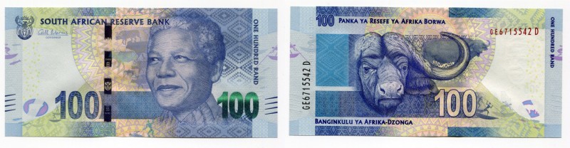 South Africa 100 Rand 2018
P# 146; # GE 6715542 D; UNC