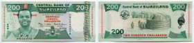 Swaziland 200 Emalangeni 2008 Commemorative
P# 35; № HM 0040808; UNC