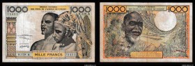 West African States Ivory Coast 1000 Francs 1961
P# 103A; VF