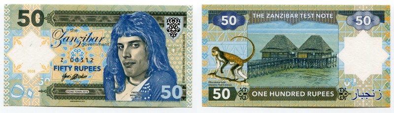Zanzibar 50 Rupees 2018 Specimen "Freddie Mercury"
Fantasy Banknote; Limited Ed...