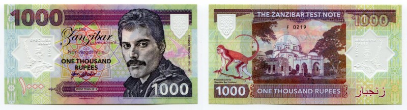 Zanzibar 1000 Rupees 2019 Specimen "Freddie Mercury"
Fantasy Banknote; Limited ...