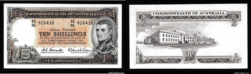 Australia 10 Shillings 1953
P# 29; Rare condition; aUNC