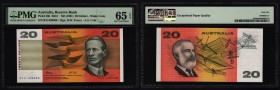 Australia 20 Dollars 1991 PMG 65 EPQ
P# 46h; UNC