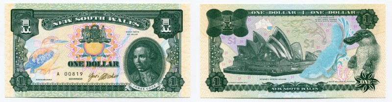 Australia New South Wales 1 Dollar 2017 Specimen
James Cook; Sydney Opera house...