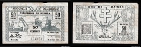 New Caledonia 50 Centimes 1943
P# 54; VF