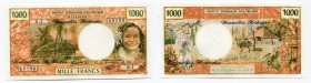 New Hebrides 1000 Francs 1979 (ND)
P# 20c; # 01249198; UNC