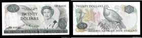 New Zealand 20 Dollars 1981 - 1992 (ND)
P# 173b; VF-XF