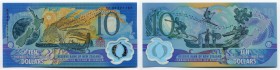 New Zealand 10 Dollars 2000 Commemorative
P# 190b; № NZ 00 227 707; UNC; Polymer