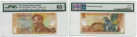 New Zealand 5 Dollars 2004 PMG 65
P# 185b; # AH 04292869; Polymer; UNC
