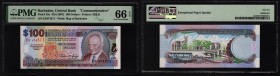 Barbados 100 Dollars 1997 PMG 66 EPQ
P# 53a; UNC