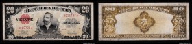 Cuba 20 Peso 1938 Very Rare
P# 72d; VF