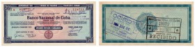 Cuba 20 Pesos 1981 Traveler's Check 
AUNC
