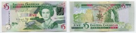 East Caribbean States 5 Dollars 2008
P# 47; № CN173860; UNC